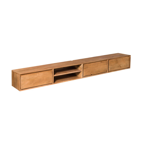 Starfurn Tv-meubel Ambiance - Zwevend - Naturel Hout - 280x35x30cm