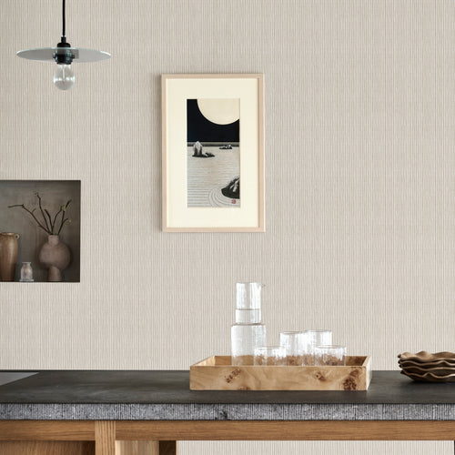 vtwonen Vliesbehang - Double Stripes warm grey