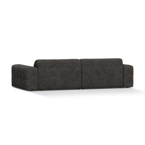 Cosmopolitan Design - Bank Chicago 4-zits, chenille donkergrijs - 102x252x78cm