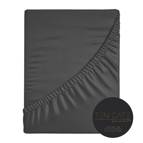 Ten Cate premium - hoeslaken - 140x200 - 100% katoen satijn - antraciet