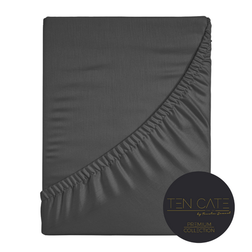 Ten Cate premium - hoeslaken - 180x200 - 100% katoen satijn - antraciet - vtwonen shop