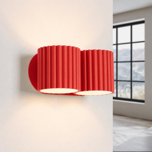 Sollux Lighting Wandlamp AURA 2 rood G9 - 21x12x10cm