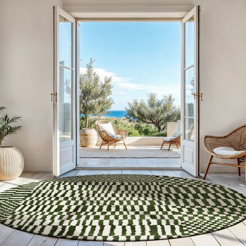 Louis De Poortere vloerkleed Oasis - groen - 240x240cm - vtwonen shop