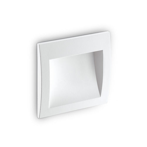 LED Buiten Vierkante Inbouw Wandlamp Wit IP65, 3000K