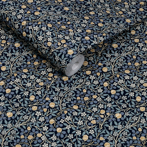 William Morris at Home Vliesbehang - Clover Midnight