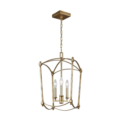 Elstead Feiss Thayer Lantaarns Hang Plafondlamp Antiek Goud