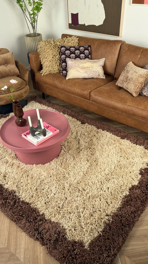 Interieur05 vloerkleed Pilo - hoogpolig - beige/bruin - 240 x 340 cm - vtwonen shop