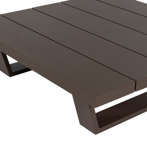 WOOOD salontafel tuin Bear - Aluminium - Bruin - 25x87x87