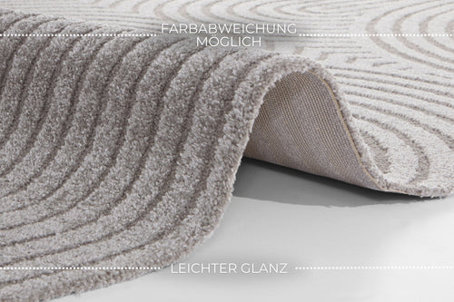 Soft Short-Pile Carpet in High-Low-Optic Panglao 120x170 cm - vtwonen shop