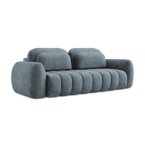 LaMiaSofa 3-zits slaapbank Ginosa - chenille stof - jeans - 266x121x95