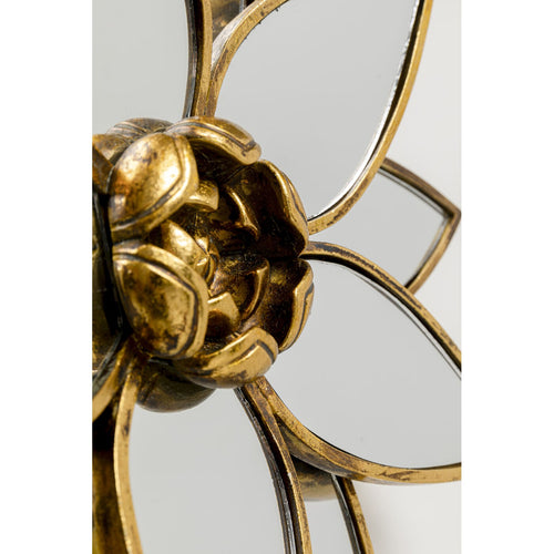 Kare Design Wanddecoratie spiegel lotus Ø32cm