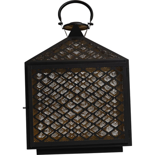 Lesli Living lantaarn Kira - zwart - 30x16x40cm