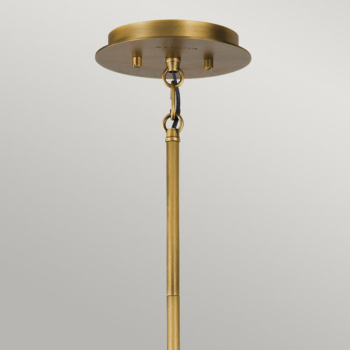 Elstead Kichler Linara Draadframe hanglamp zwart en natuurlijk messing