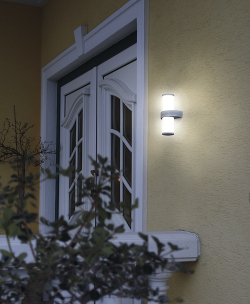 EGLO wandlamp buiten Beverly - e27 - 35 cm - zilver/wit - vtwonen shop