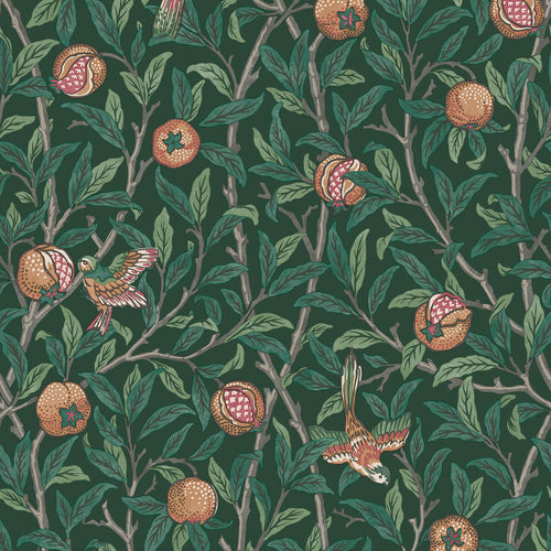 William Morris at Home vliesbehang Bird & Pomegranate Deep Green - vtwonen shop