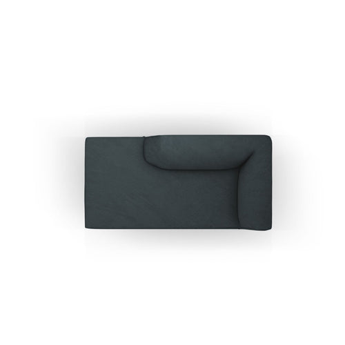 Cosmopolitan Design - Linker meridiaan Siena ribfluwelen blauw - 181x93x69cm
