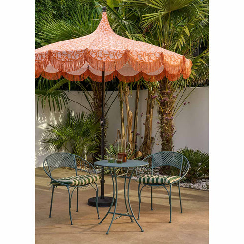 Mica Decorations Kelly Parasol met Draagtas - Stokparasol 238 x Ø235 cm - Tuin of Balkonparasol - Polyester, Staal - Oranje
