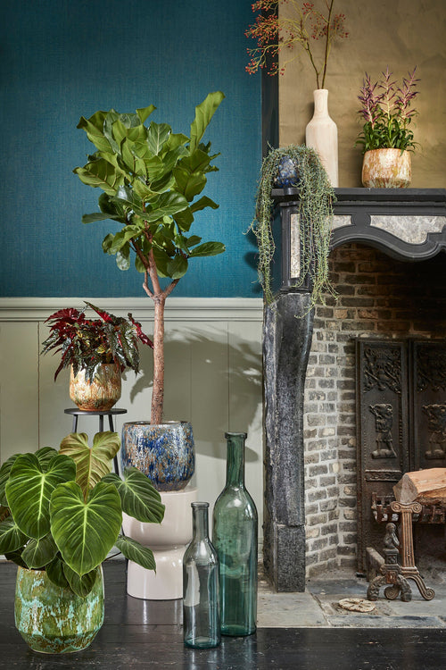 Mica Decorations Rioja Fles Vaas - H100 x Ø21 cm - Gerecycled Glas - Groen - vtwonen shop