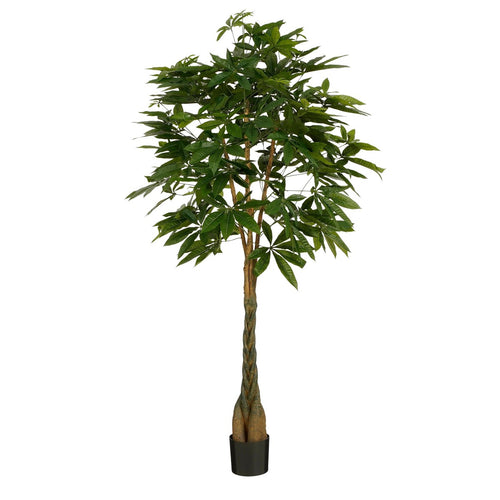 Mica Decorations  Pachira Kunstplant - H150 x Ø65 cm - Groen