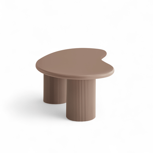 Furnhouse salontafel set Wave - Mokkamousse - Ø 50/130 cm