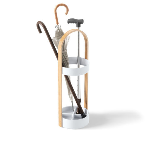 Umbra parapluhouder Bellwood - 22 x 24 x 68 cm - Wit/naturel