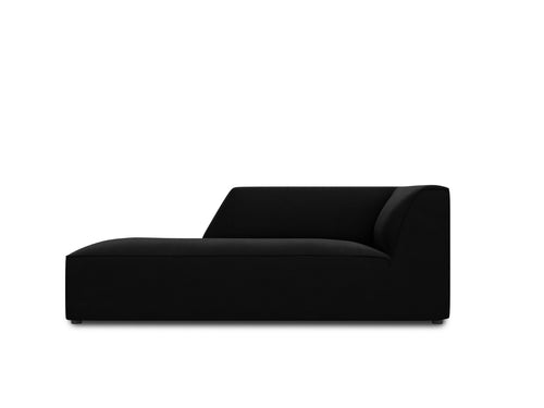 Micadoni linker meridiaan Ruby flueel, zwart - 180x93x69cm
