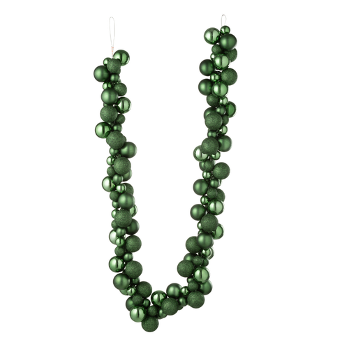 J-Line slinger Kerstbal - kunststof - groen