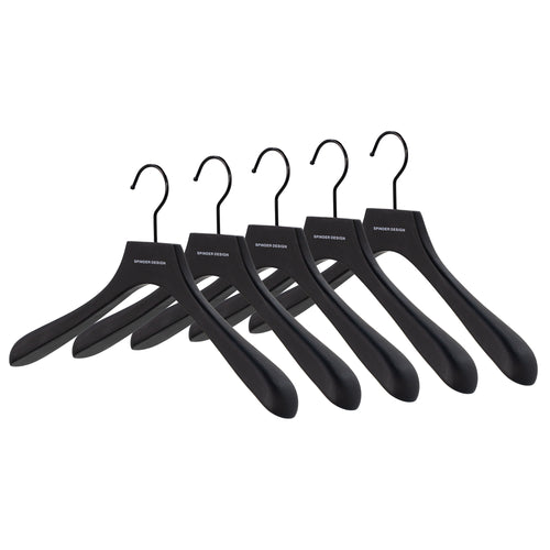 Spinder Design kledinghangers (set van 5) Lotus - Zwart - vtwonen shop