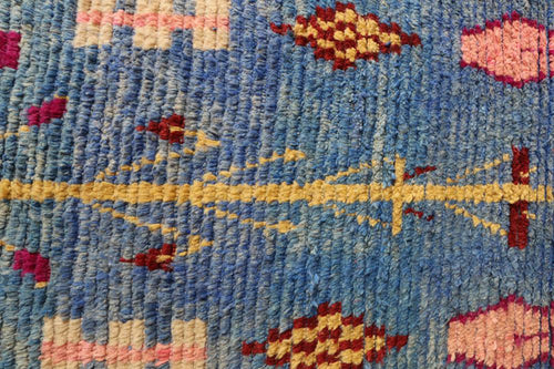 AFK Living vloerkleed Berber - handgemaakt - Wol - 81 x 383 cm - vtwonen shop