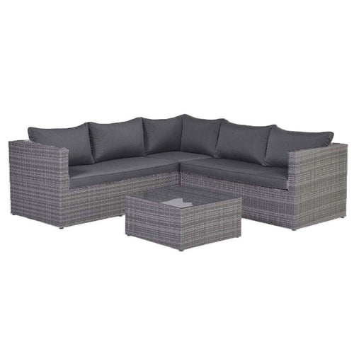 Garden Impressions Montana Loungeset - 4-dlg - earl grey - dark antracite