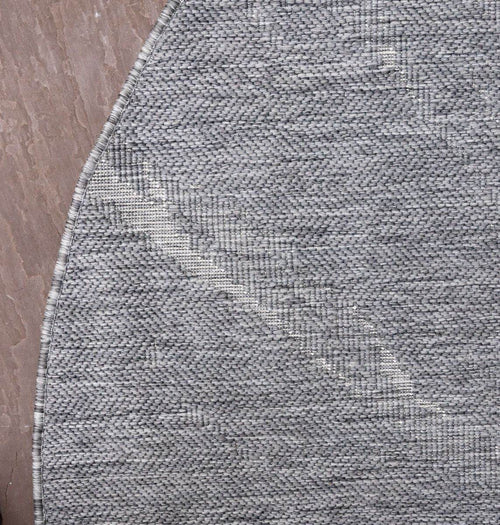 Interieur05 Rond Buitenkleed Marble - Grijs/wit - dubbelzijdig - EVA Interior - 200 x 200 cm - vtwonen shop