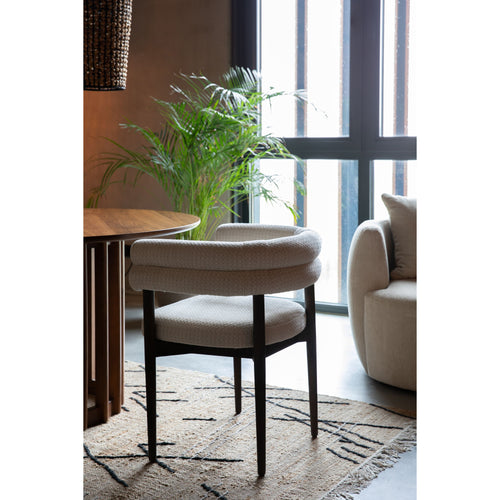 Dutchbone Sela Eetkamerstoel Off White - vtwonen shop