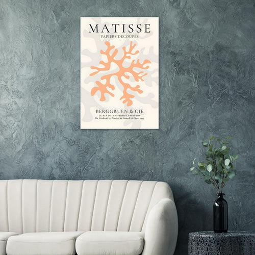 Artfulprints  Matisse – Orange coral   poster A4 21x29.7 cm - vtwonen shop