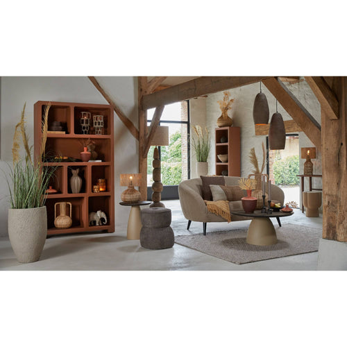 Light & Living bijzettafel Junto - bruin - Ø34.5cm