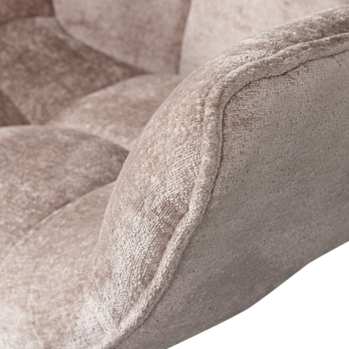 WOOOD draaibare fauteuil Wibo - Chenille - Taupe - 94x71x83 - vtwonen shop