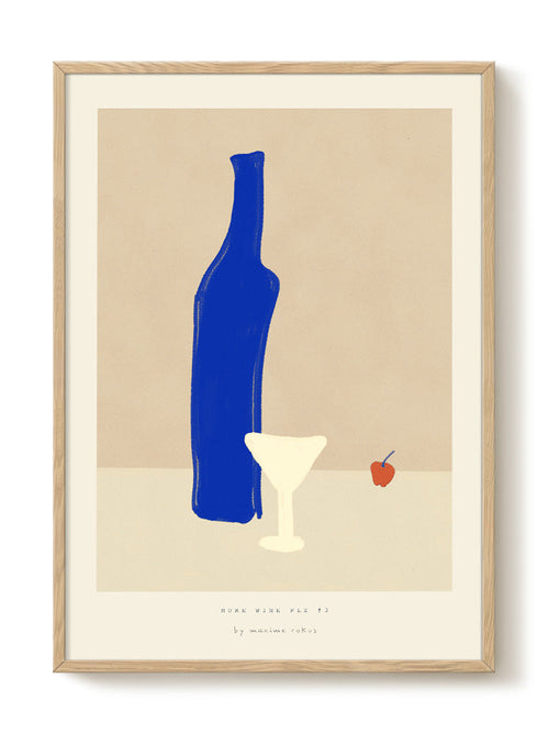 Maxime - More wine plz #3 - PSTR studio Kunst Poster - vtwonen shop