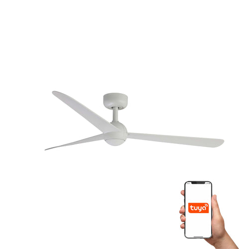 Faro Sfera Middelgrote plafondventilator met 3 bladen, matwit, Tuya Smart System
