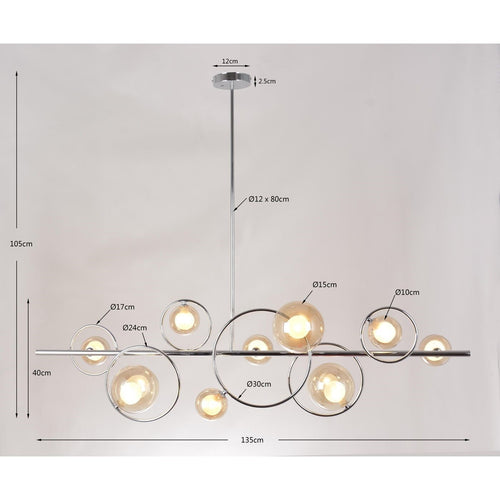 Kare Design Hanglamp Universe chroom - vtwonen shop