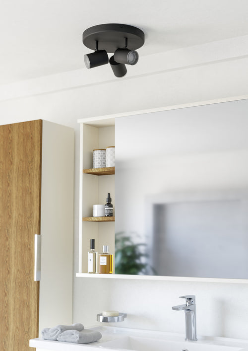 EGLO spot Consuma 1 - gu10 - Ø 25 cm - zwart - vtwonen shop