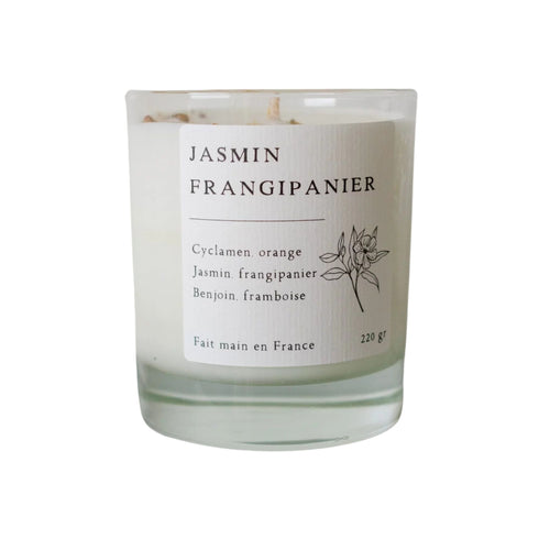 Leaves&Co natuurlijke geurkaars Jasmijn Frangipani - 220gr - vtwonen shop