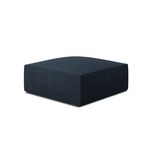 Cosmopolitan Design - Poef Siena structurele stof marineblauw - 93x93x40cm