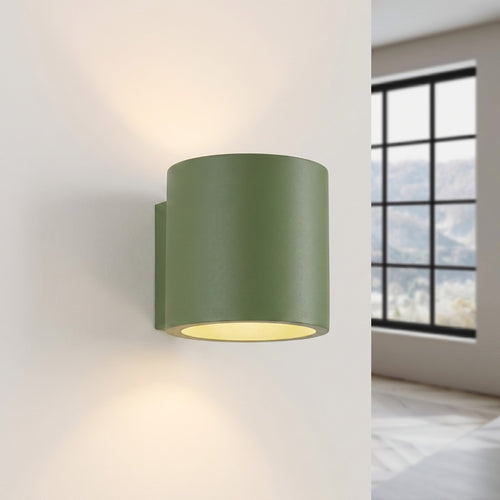 Sollux Lighting Wandlamp ORBIS 1 olijfgroen - 10x12x10cm