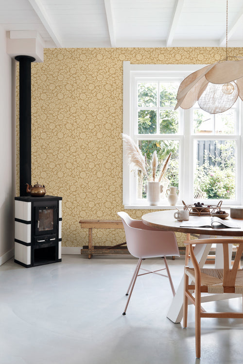 ESTAhome behang vintage bloemen warm beige - 50 x 900 cm - 131513 - vtwonen shop