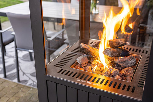 Cozy Living sfeerhaard Sevilla - carbon black - 55x55xH151cm - 50 Mb