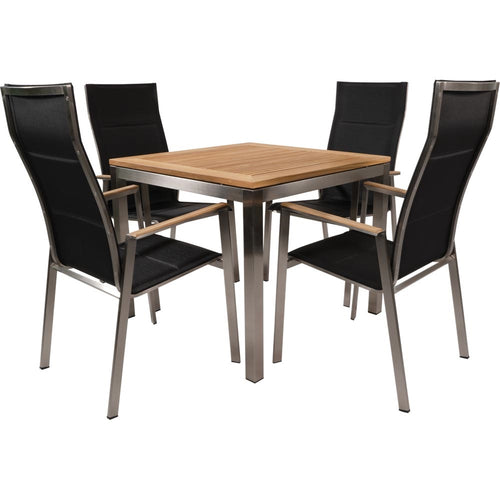 Lesli Living tuintafel Arezzo - antraciet - 130x70x74cm