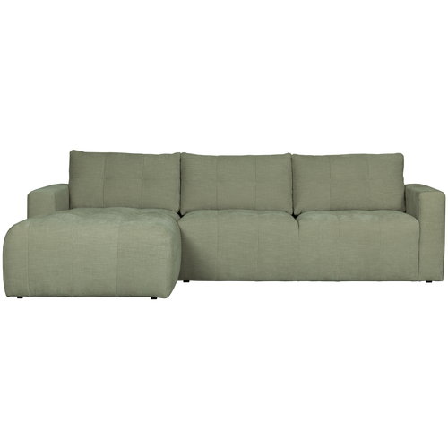 vtwonen chaise longue links Bar - Stof - Groen - 87x280x170 - vtwonen shop