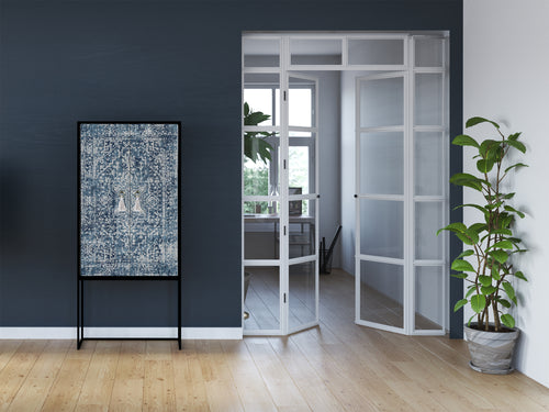 Kast dressoir met 2 deuren van MDF met Blauwe vintage tapijt patroon - vtwonen shop