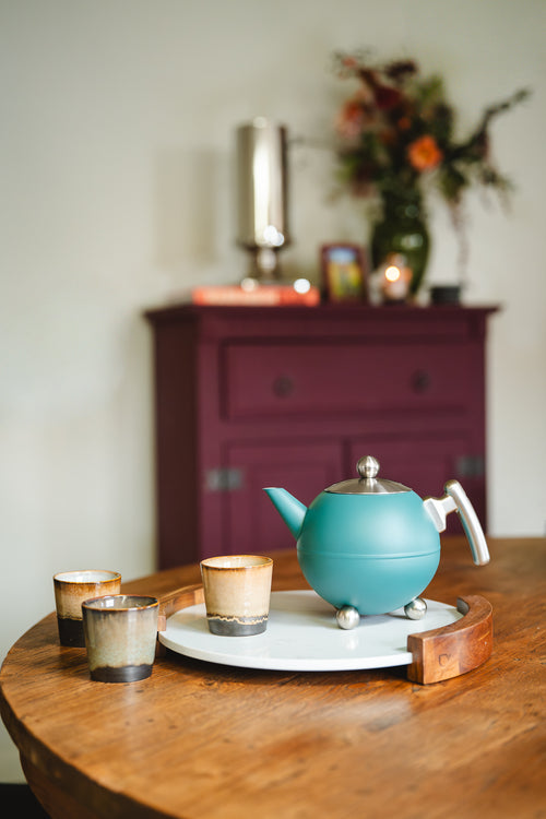 Bredemeijer -Theepot Bella Ronde - sea blue - 1,2L