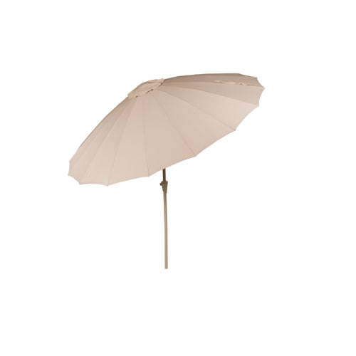 Zuiver Sunshine Parasol Set inclusief Parasolhoes en Parasolvoet Brown Rice Beige