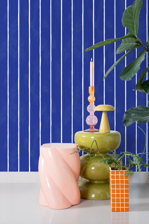 ESTAhome behang strepen blauw en wit - 50 x 900 cm - 131312 - vtwonen shop